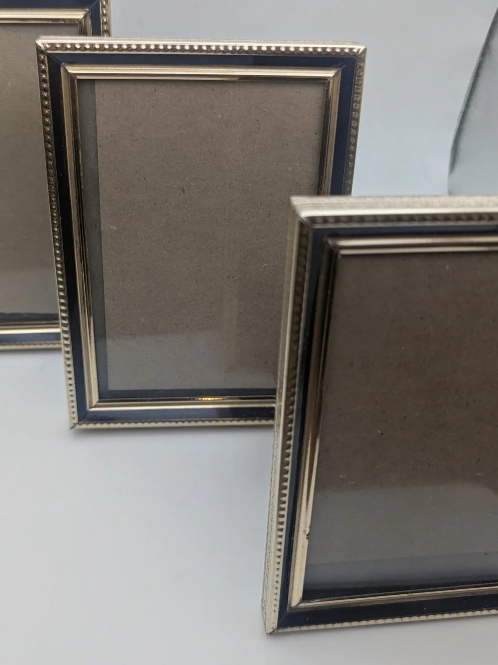 Gold Brass Tone Picture Frames (Set Of 3) 3.5×5